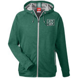 CYOFMen's Heathered Performance Hooded Jacket
