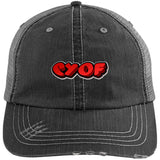 CYOF Distressed Unstructured Trucker Cap