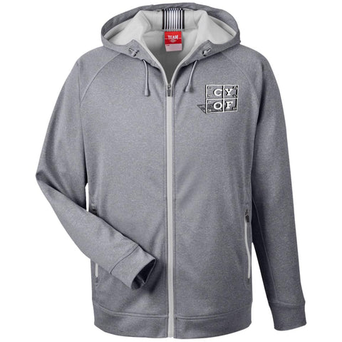 CYOFMen's Heathered Performance Hooded Jacket