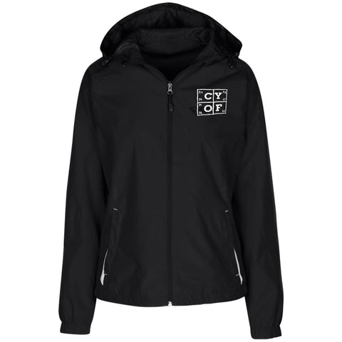 CYOF Ladies' Jersey-Lined Hooded Windbreaker