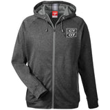 CYOFMen's Heathered Performance Hooded Jacket